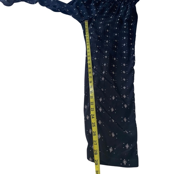 Lucky Brand Live in Love Black/White Printed Sleeveless/Halter top Jumpsuit Sz M - Picture 5 of 15